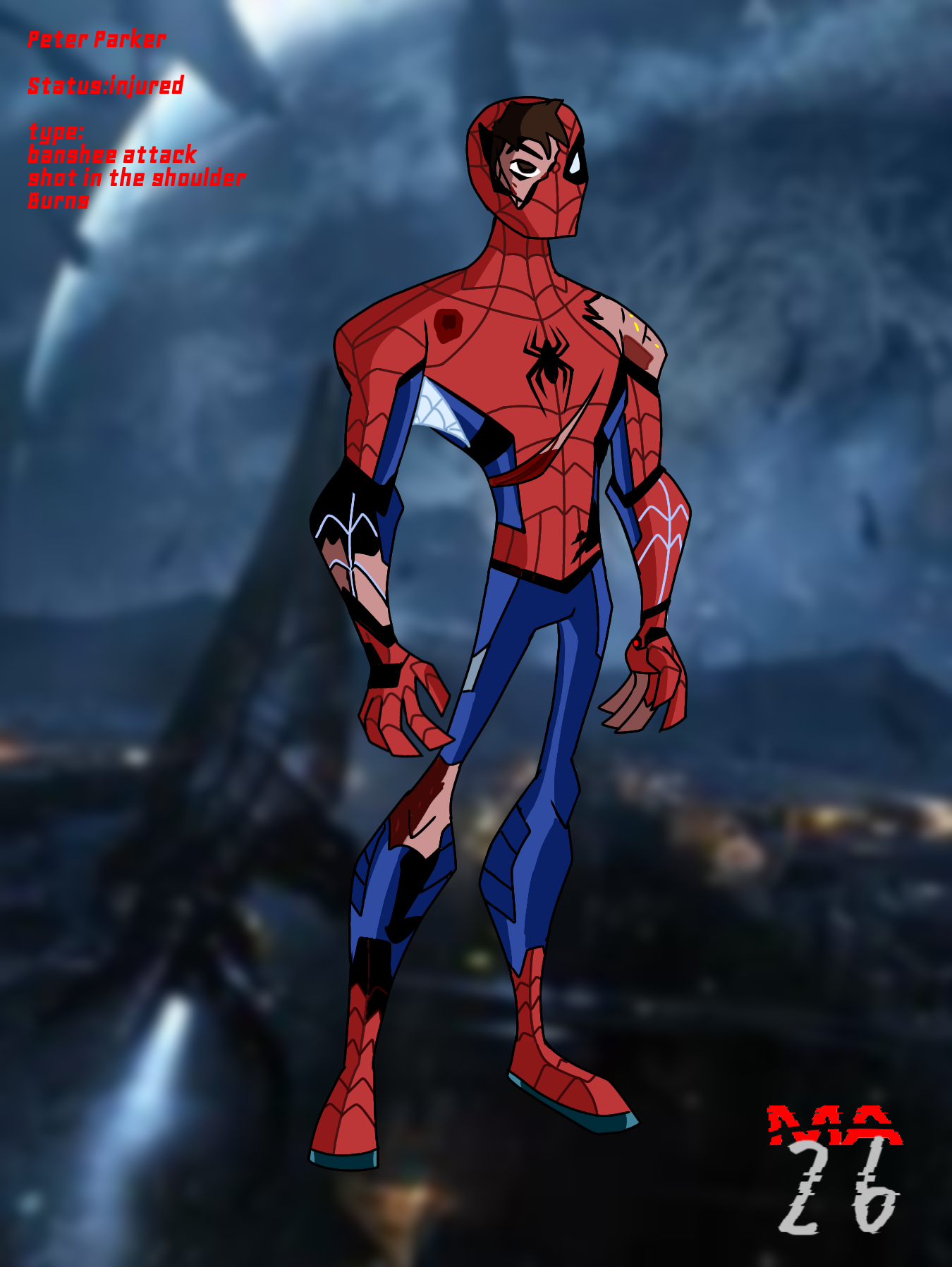 Reaper War-Spiderman Battle damaged by MaxerAlfa017 on DeviantArt