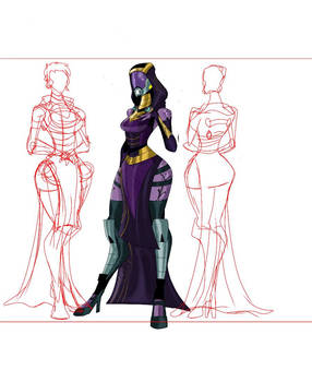 W.I.P Overworlds:Tali Dress concept art