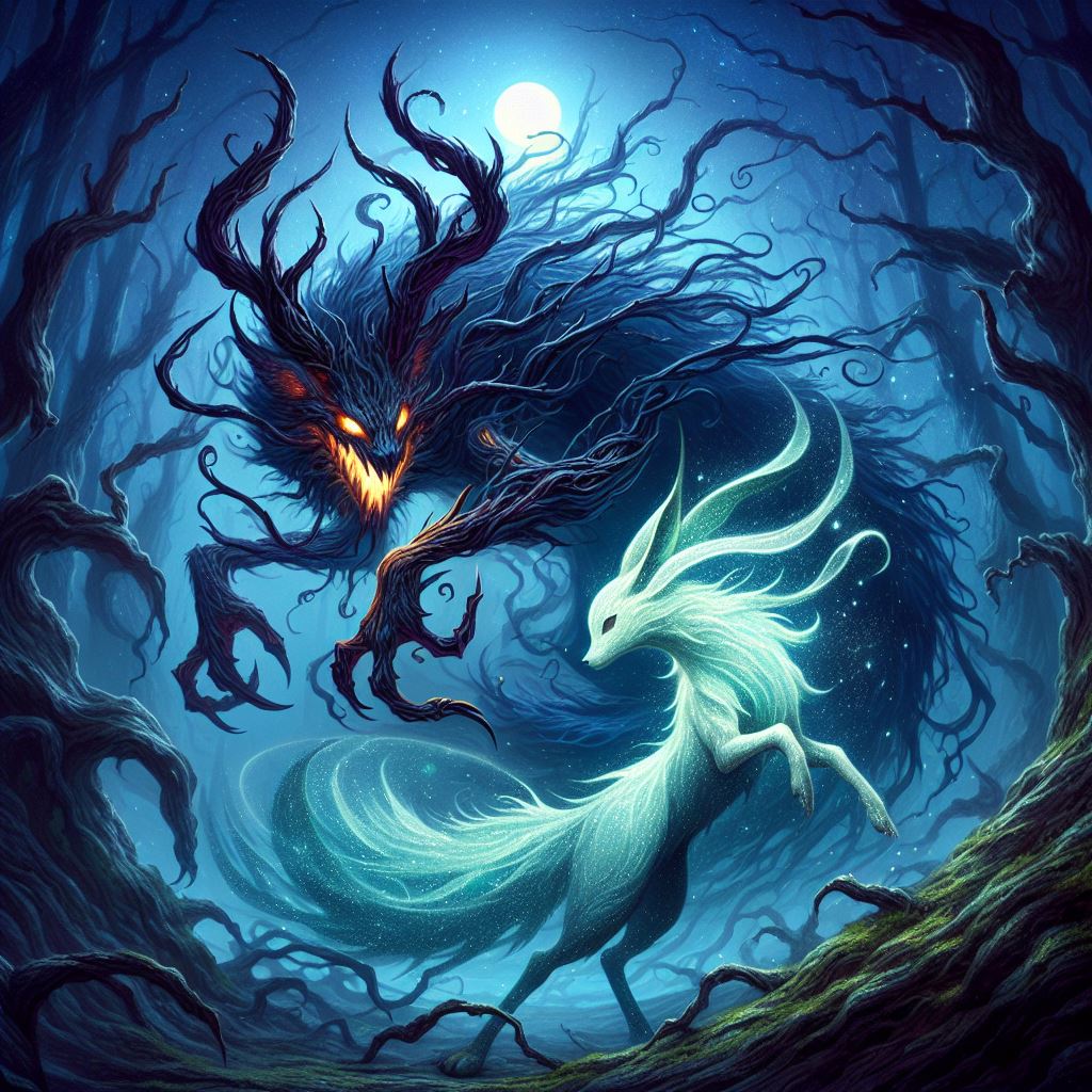 The Luminous Hart and the Shadow Wraith by NadavRockCOM on DeviantArt