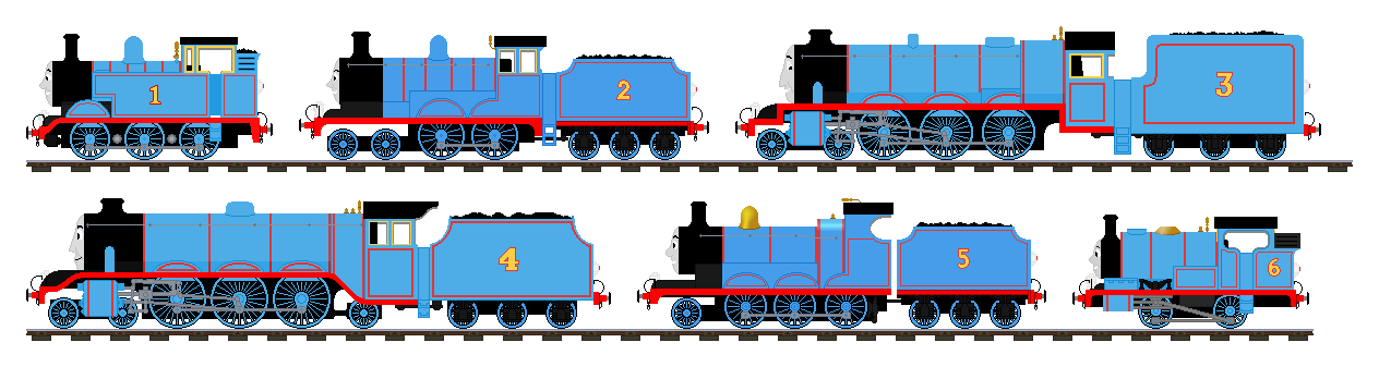 Blue Steam Team (1-6) sprites by Curtis-Parish on DeviantArt
