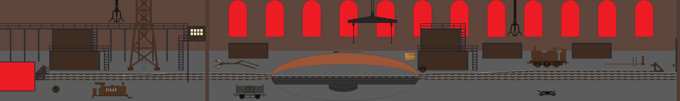 Sodor Ironworks background by Curtis-Parish on DeviantArt