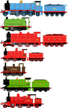 Steamie Squad (in NWR liveries) sprites