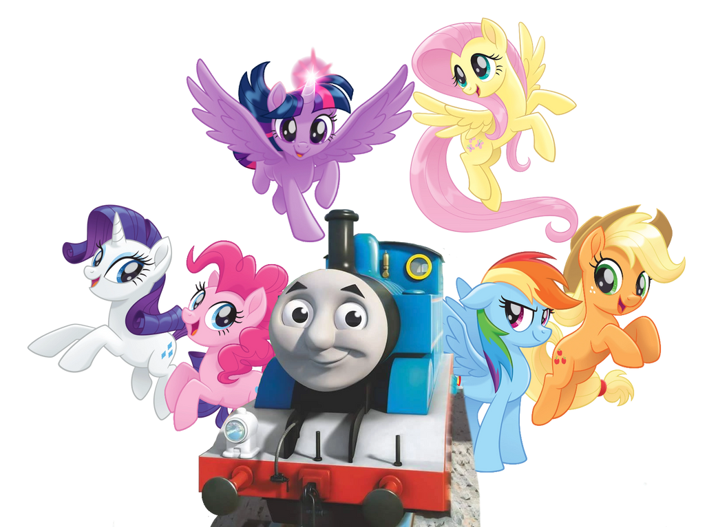 Thomas The Tank Engine And The Mane Six vector By Curtis Parish On thomas-the-tank-engine-and-the-mane-six-vector-by-curtis-parish-on