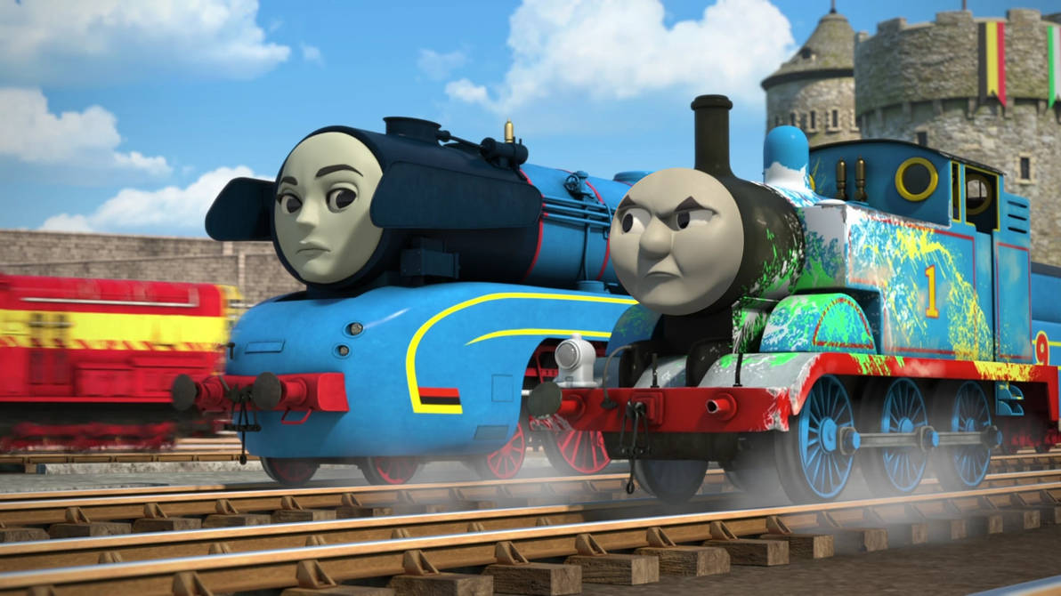 Thomas and Frieda glaring at each other by Curtis-Parish on DeviantArt