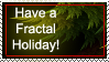 Fractal Holiday Stamp