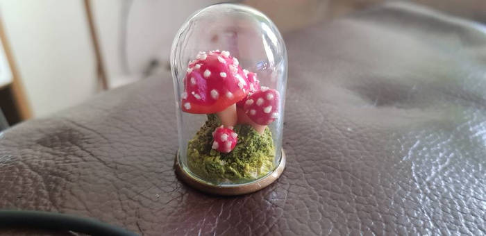 Polymer clay amanita muscaria 2