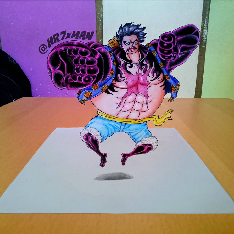 Luffy Gear Fourth 3d Drawing By Hr7xman On Deviantart Luffy Gear Fourth 3d Drawing By Hr7xman On Deviantart