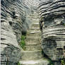 Even boulders need stairways