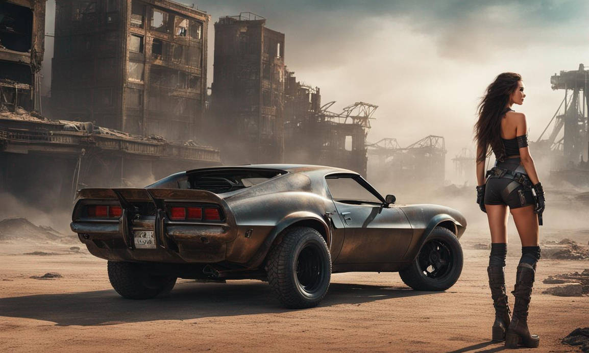 A beautiful girl in Mad Max style