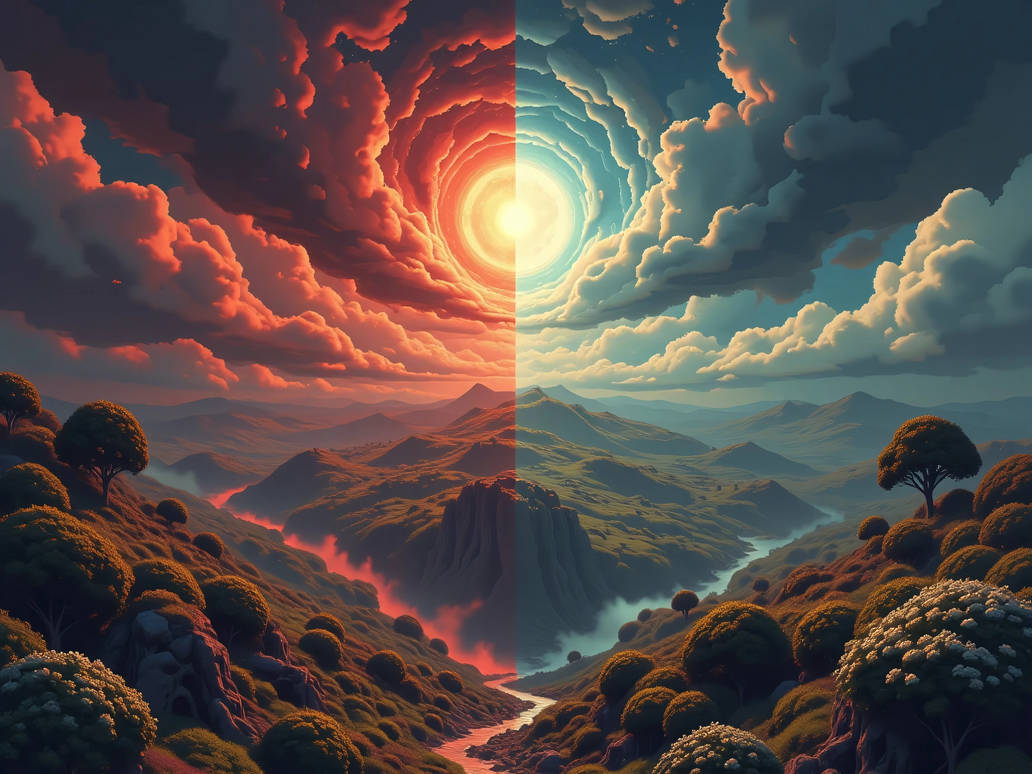 The duality of the world by MaksNos on DeviantArt