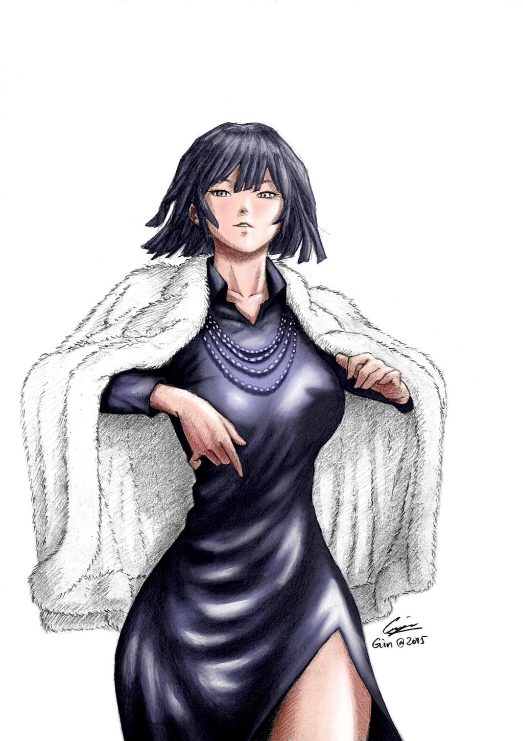Fubuki One Punch Man Fanart (colored) by Ginwee on DeviantArt