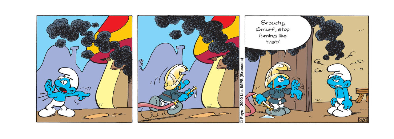 Grumpy Smurf Image Grouchy Smurf fuming by Morandante on DeviantArt