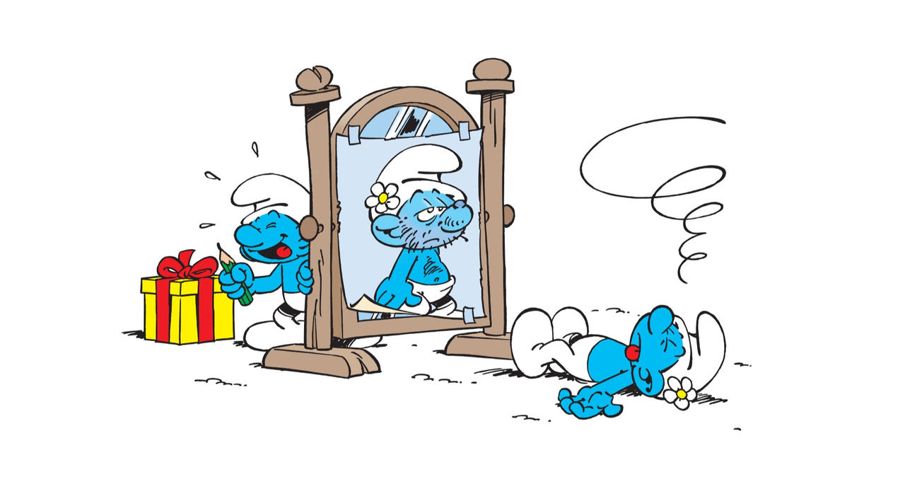Vanity Smurf fainted by Morandante on DeviantArt