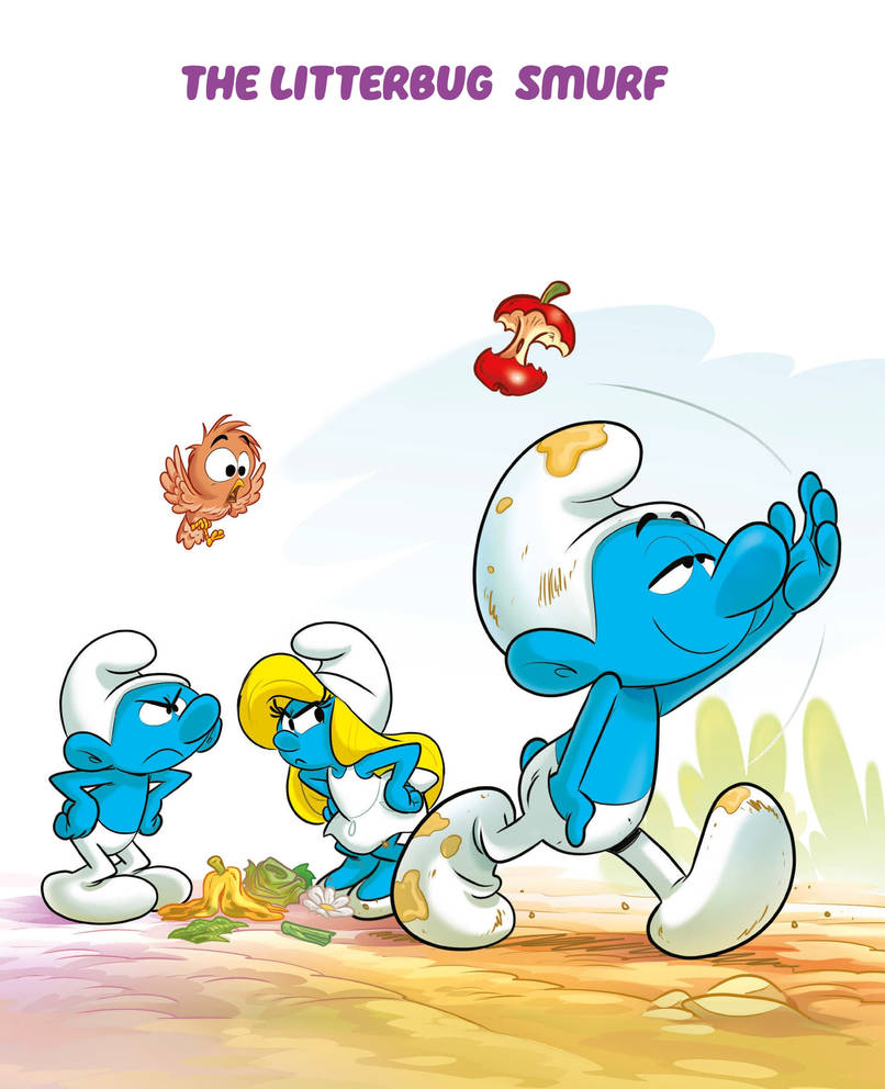 The Litterbug Smurf by Morandante on DeviantArt