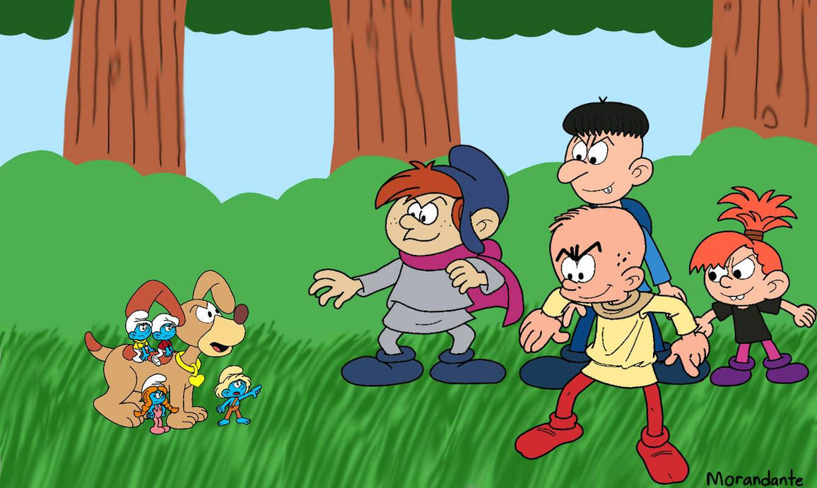 Smurflings vs. The Four rotten kids by Morandante on DeviantArt