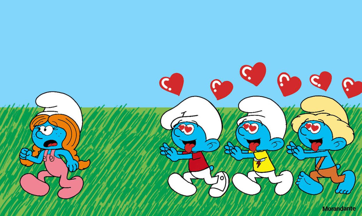 Sassette Being Chased By Smurflings By Morandante On DeviantArt sassette-being-chased-by-smurflings-by-morandante-on-deviantart