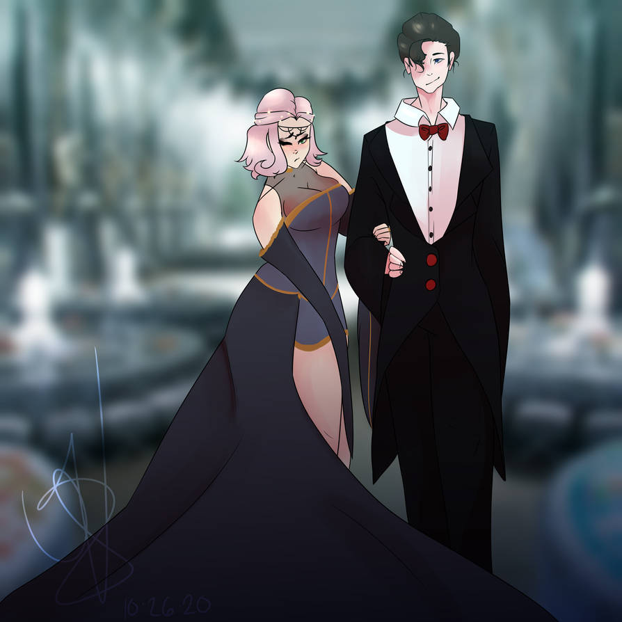 Ash Dimoni Ash and Cedric at The Yule Ball by LucienTheWiccan on DeviantArt