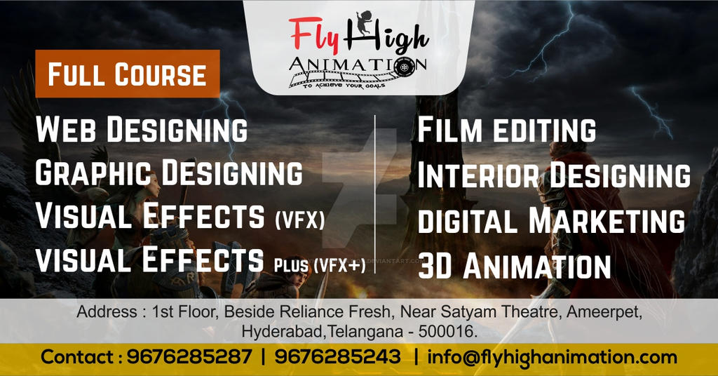 Best-animation-institute-in-hyderabad-ameerpet-fly by flyhighanimation on  DeviantArt