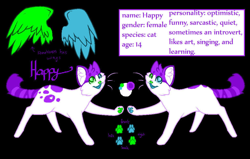 Happy Reference Happy reference sheet by Puddincat7 on DeviantArt