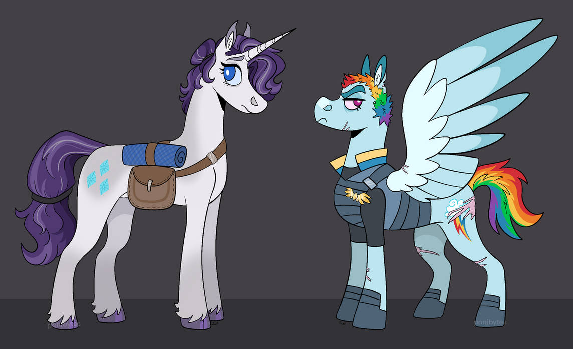 Infected Rarity Infection AU: Rarity and Rainbow Dash by ponibytes on DeviantArt