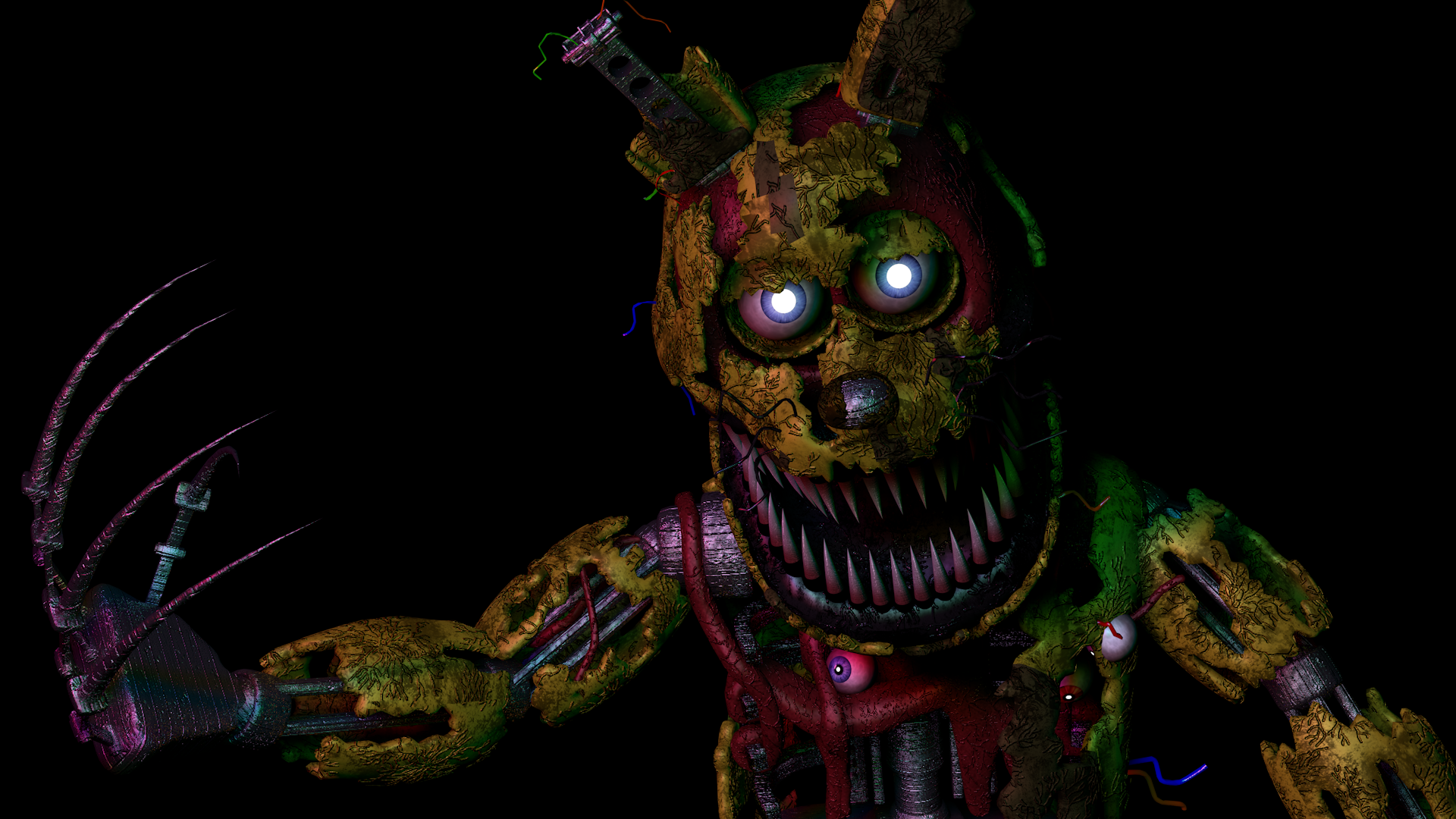 Fnaf 4 Nightmare Springtrap (REMAKE) by StupidFaceAaron on DeviantArt