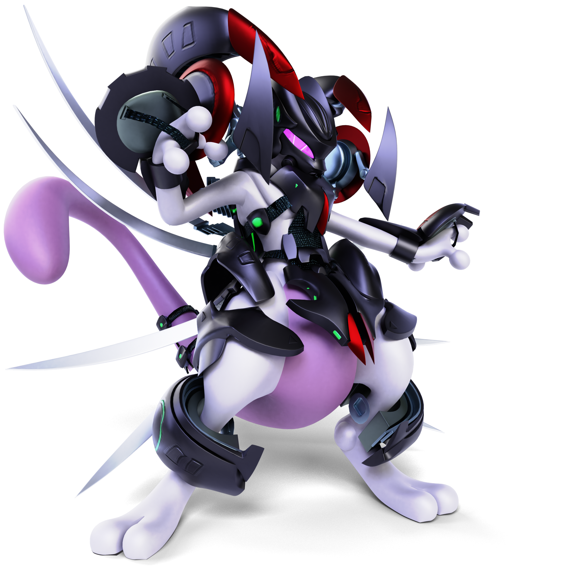 Armored Mewtwo - Smash Ultimate Costume Render by unbecomingname on  DeviantArt