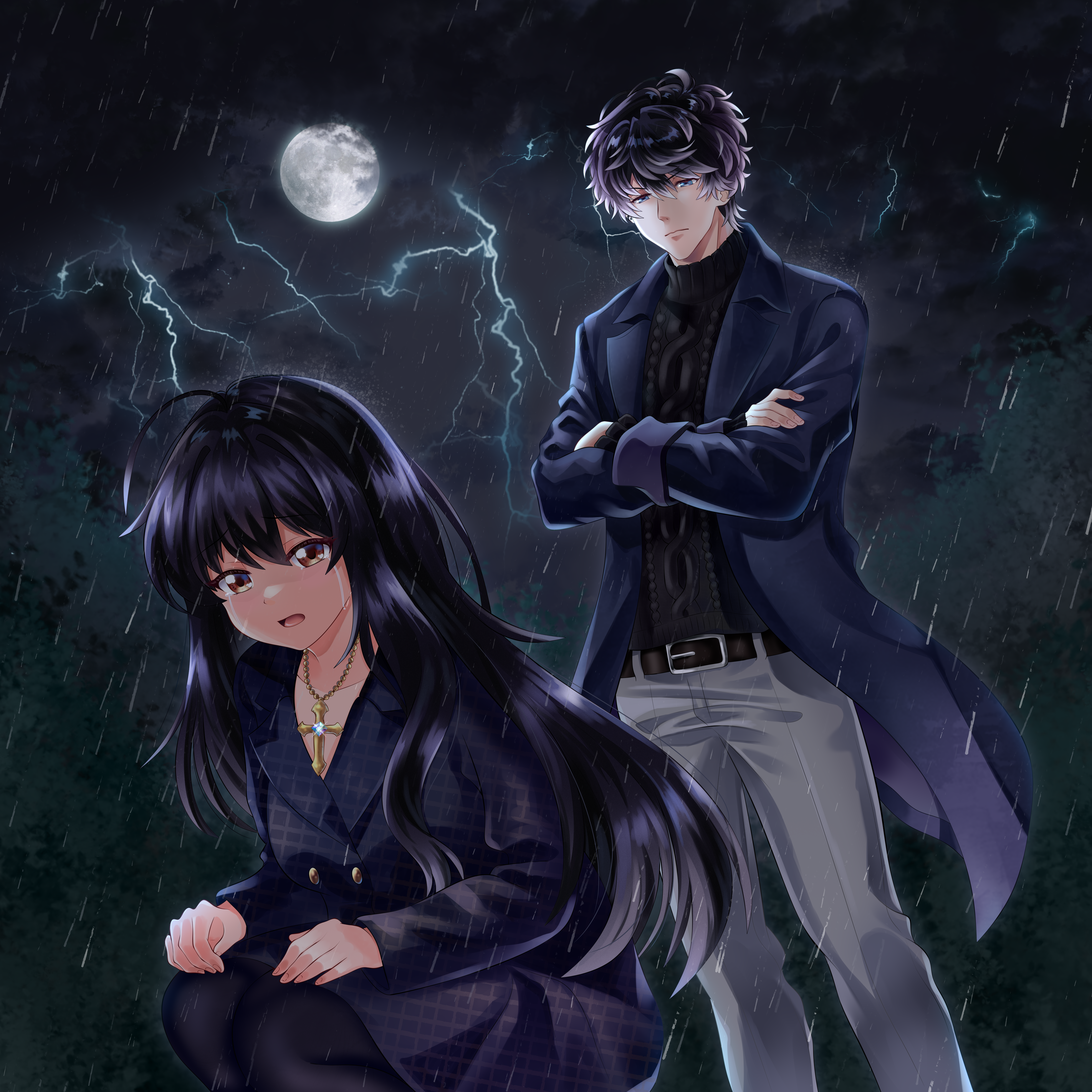 Ruki first meets Jasmine outside amidst a raging storm.