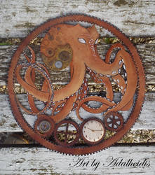 Steampunk Octopus by adalheidis