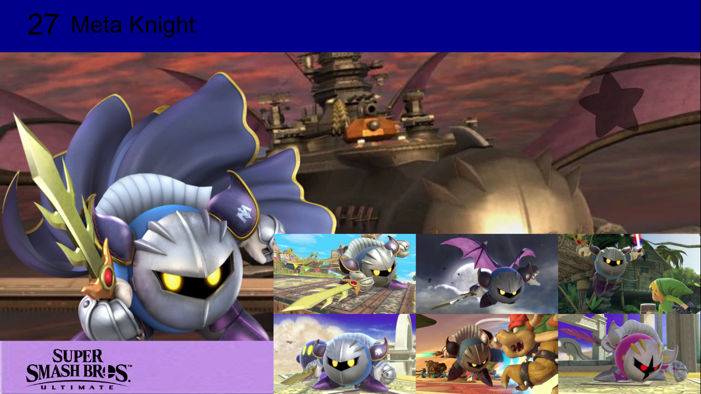 Super Smash Bros Ultimate Poster 27-Meta Knight by WilliamHeroofHyrule ...