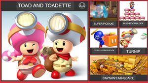 Toad and Toadette Smash Bros Moveset (Remastered)