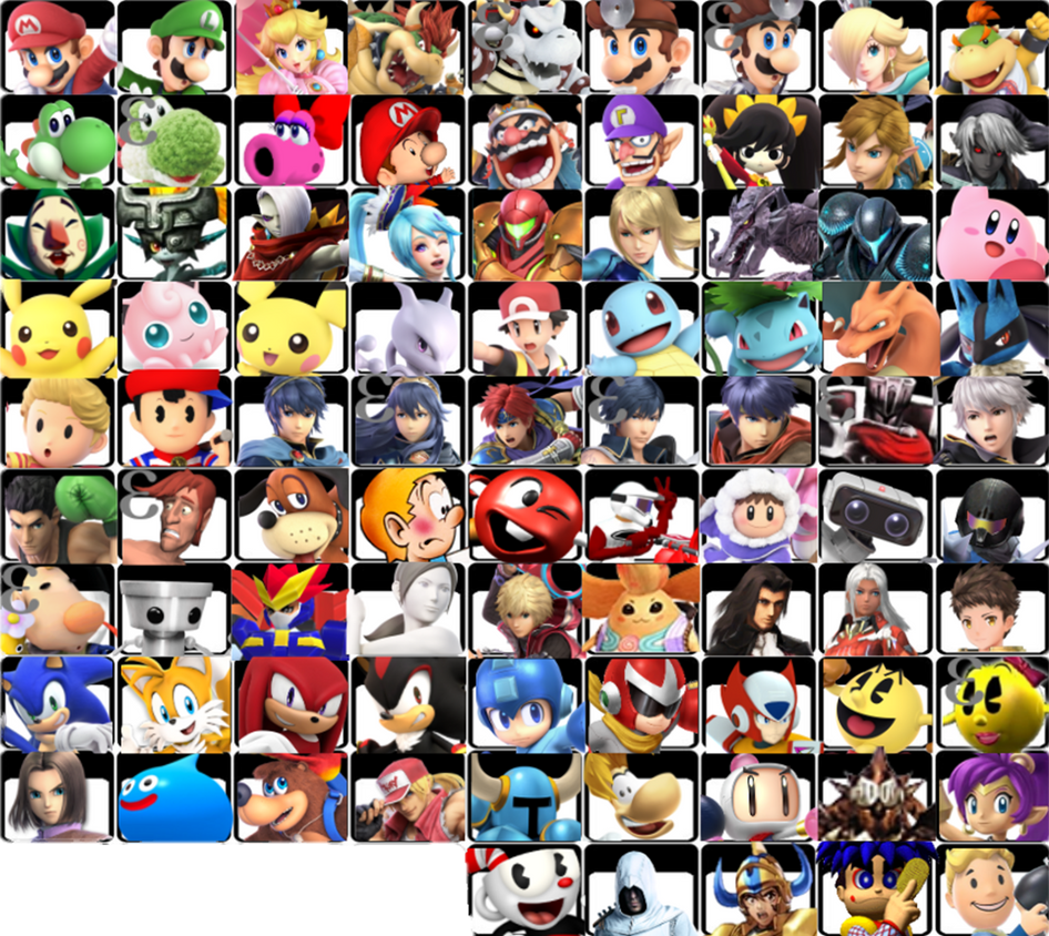 Super Smash Bros Infinity Roster (First Half) by WilliamHeroofHyrule on ...