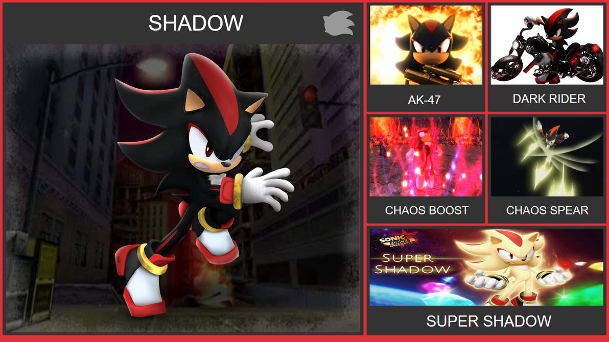 Character Concept: Shadow the Hedgehog : r/smashbros