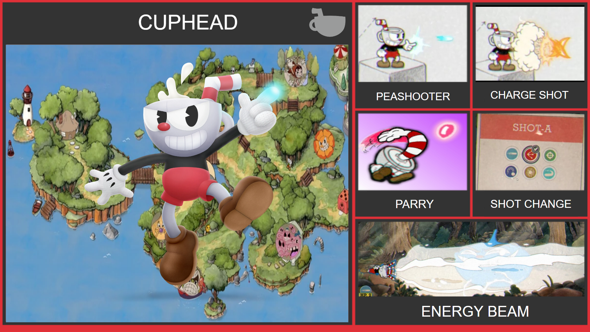 Cuphead Smash Bros Moveset by WilliamHeroofHyrule on DeviantArt