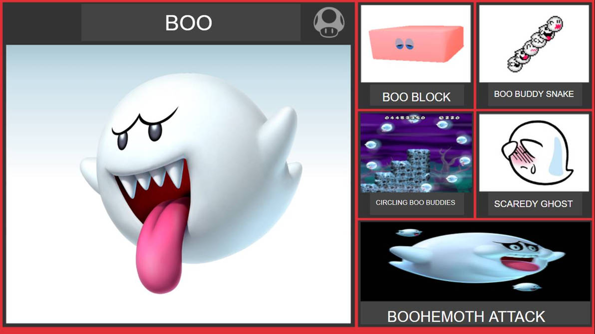 Boo Smash Bros Moveset by WilliamHeroofHyrule on DeviantArt