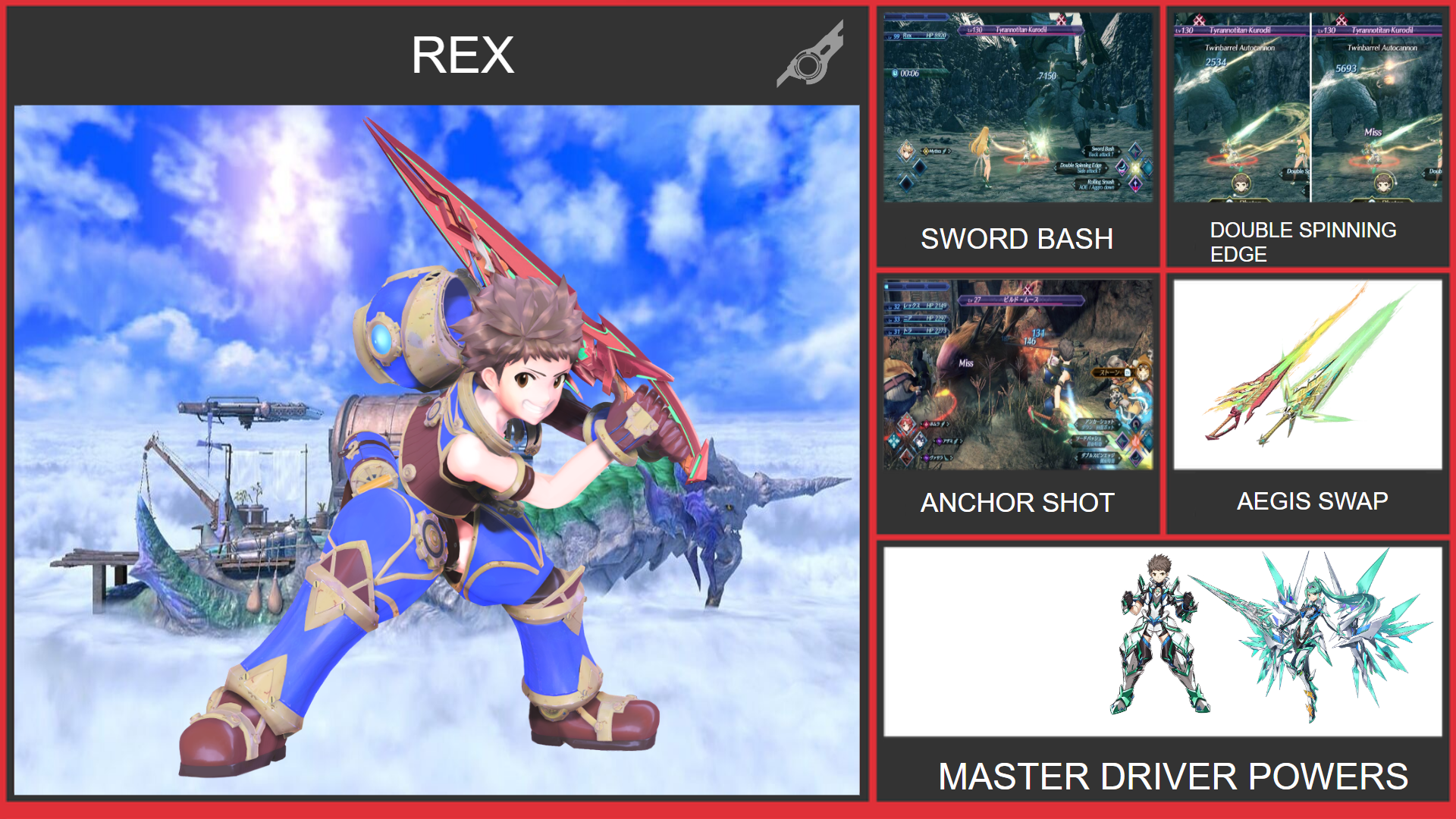Ssb Move Set Rex Smash Bros Moveset by WilliamHeroofHyrule on DeviantArt