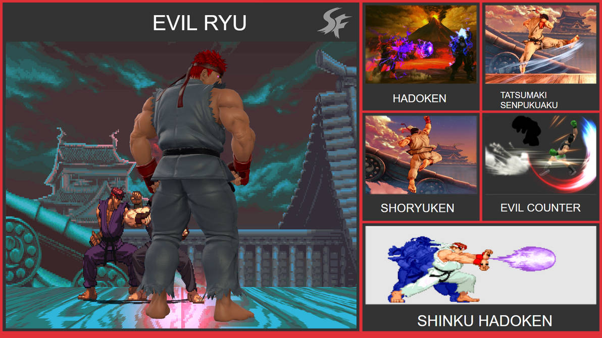 Evil Ryu Move List Evil Ryu Smash Bros Moveset by WilliamHeroofHyrule on DeviantArt