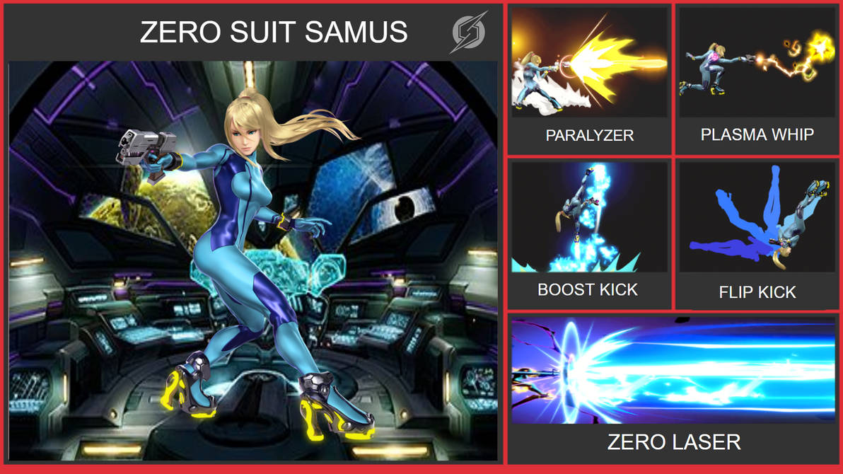 Zero Suit Samus SSB6 Moveset by WilliamHeroofHyrule on DeviantArt Zero Suit Samus SSB6 Moveset by WilliamHeroofHyrule on DeviantArt