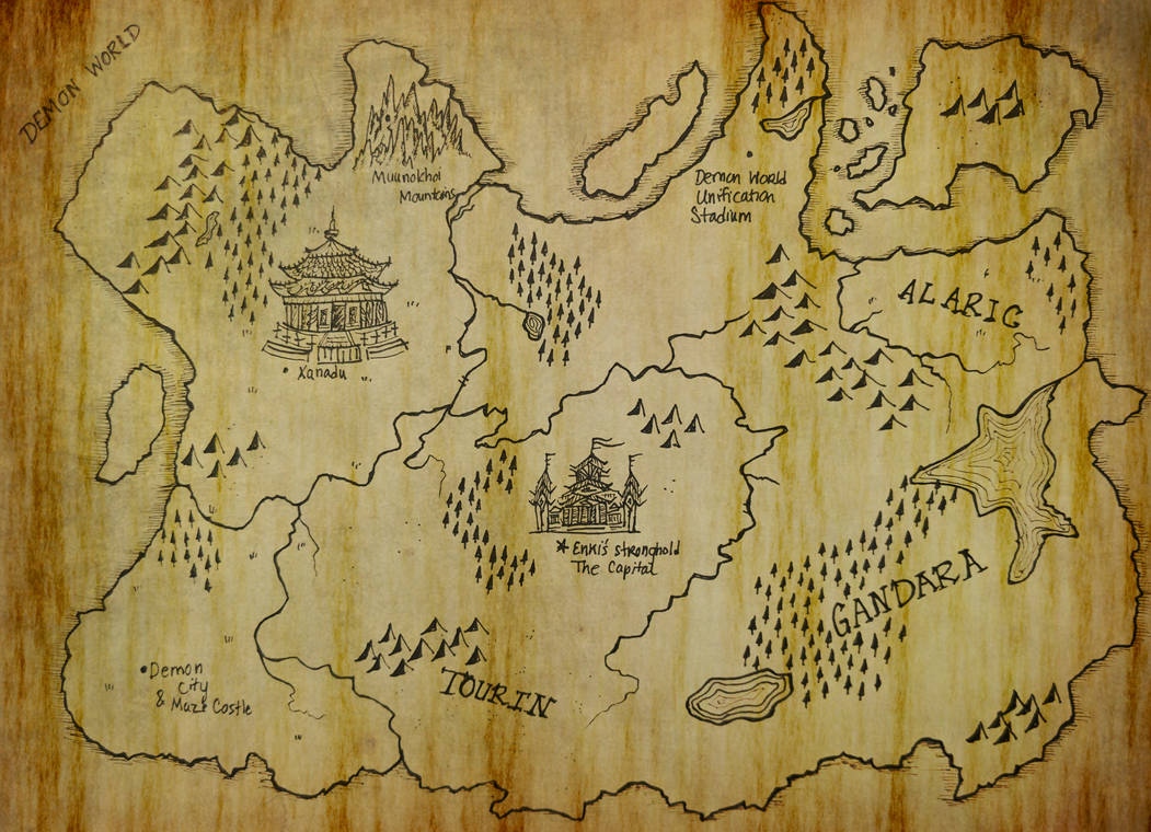Map of Demon World by Penguiduck on DeviantArt