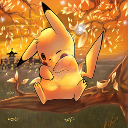 Autumn pikachu