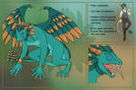 Zanin's Dragon form reference 2023 by mythgital-creatures