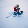 Playing in the snow