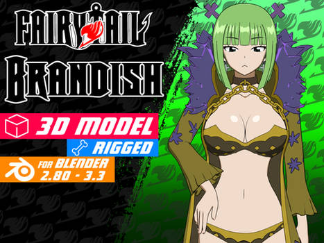 Brandish - Fairy Tail - Model 3D Blender