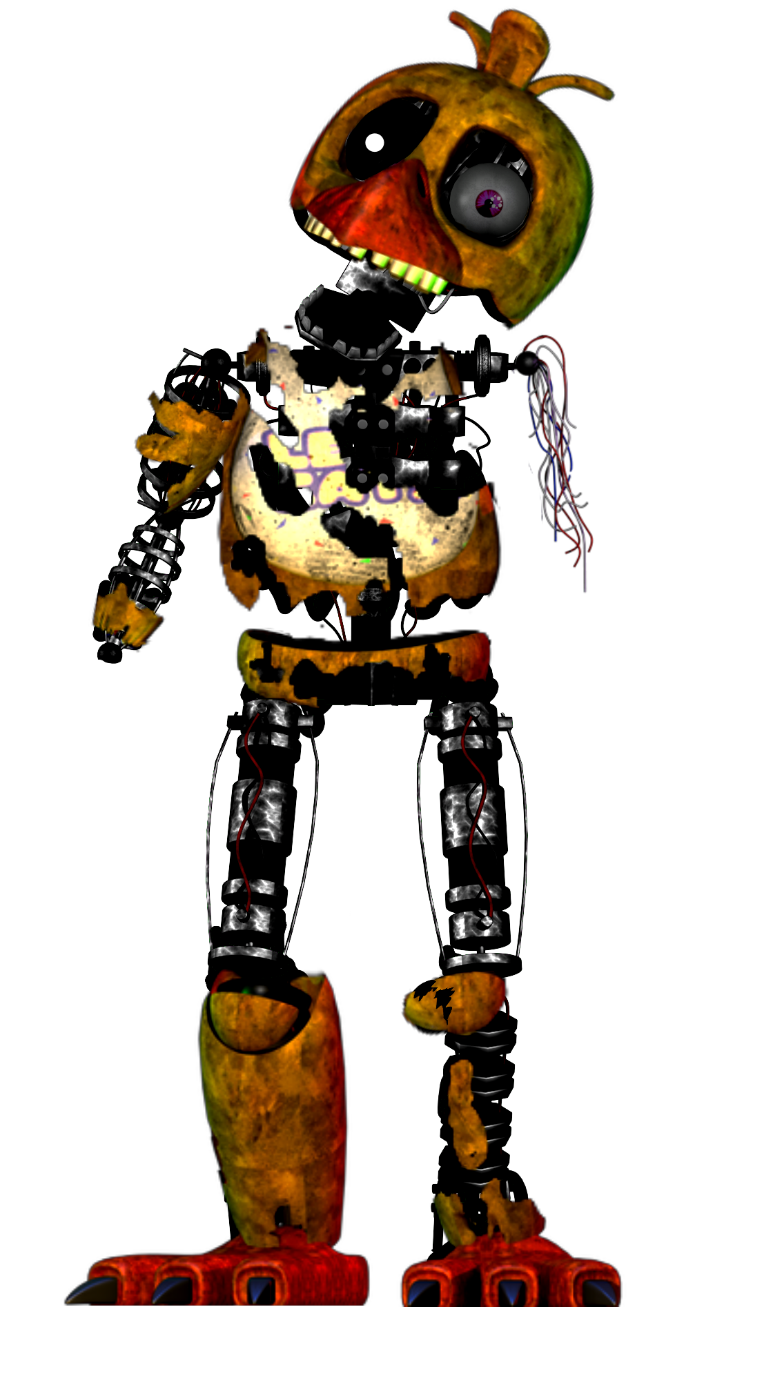 Withered Chica - Desenho de whitered_bonnie125 - Gartic