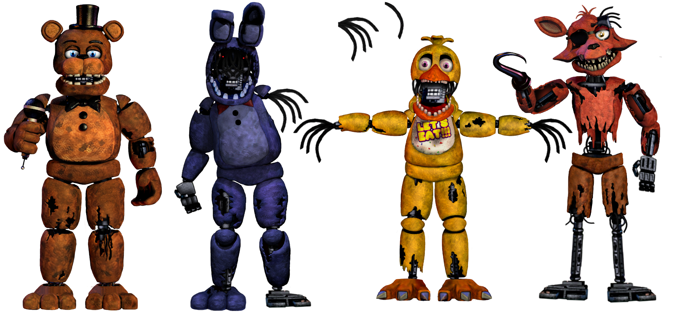 Rust Animatronics classic withered animatronics by whfww on DeviantArt