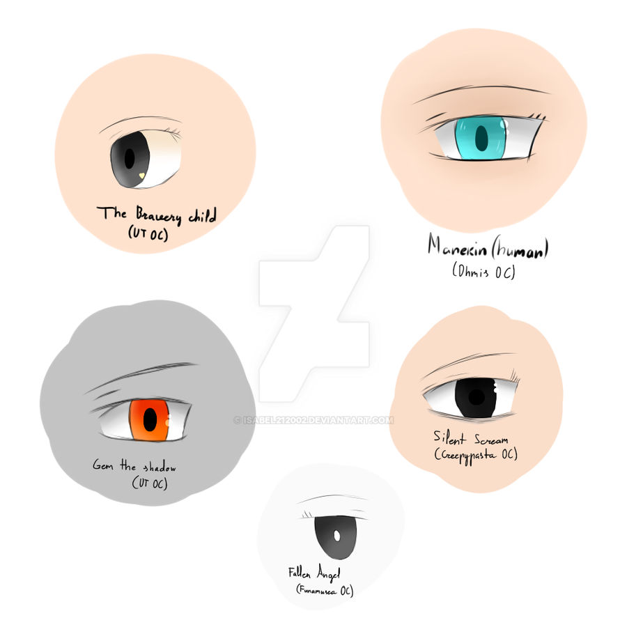 Oc Eye Types Eyes Practise ~ OCs by Isabel212002 on DeviantArt