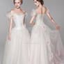 Organza-off-the-shoulder-ball-gown-elegant-wed