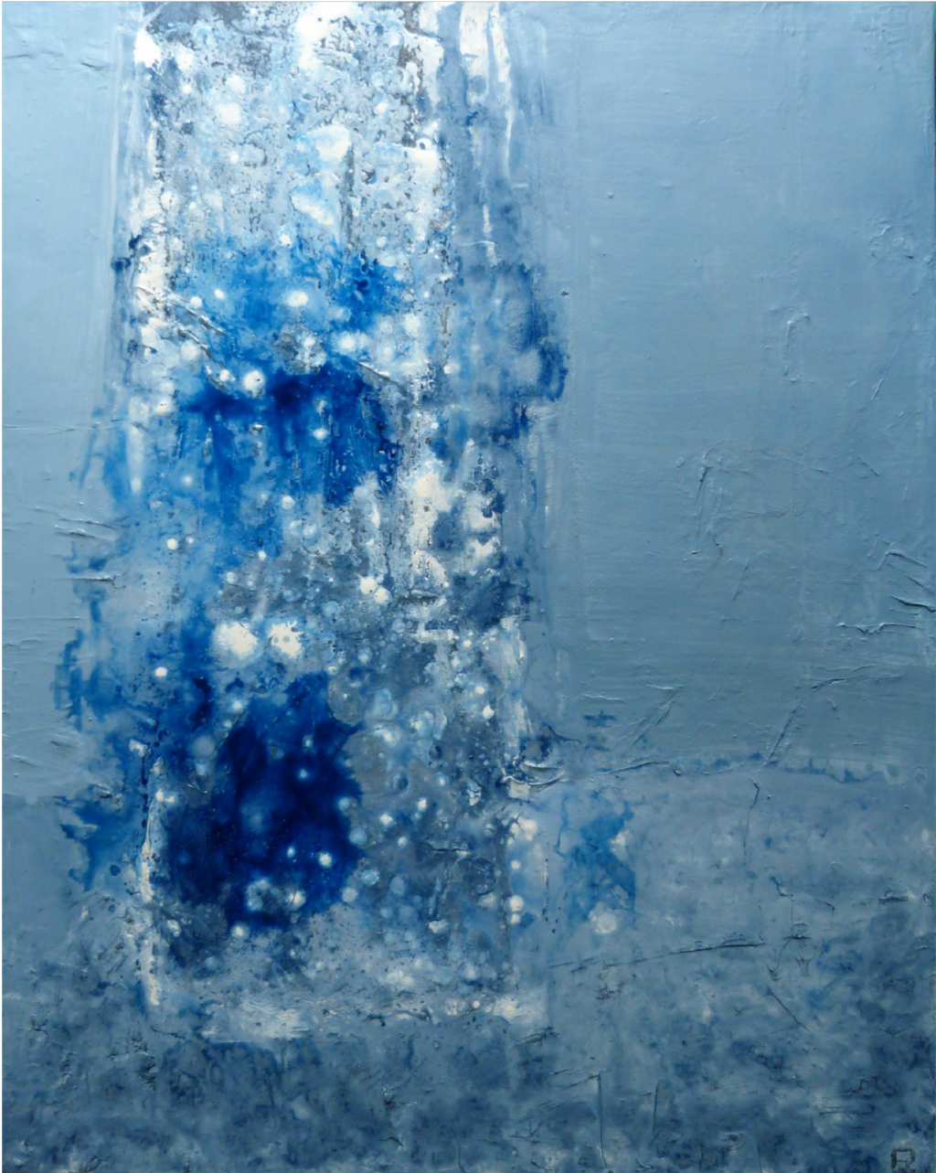 Vase bleu. 80 x 100 cm