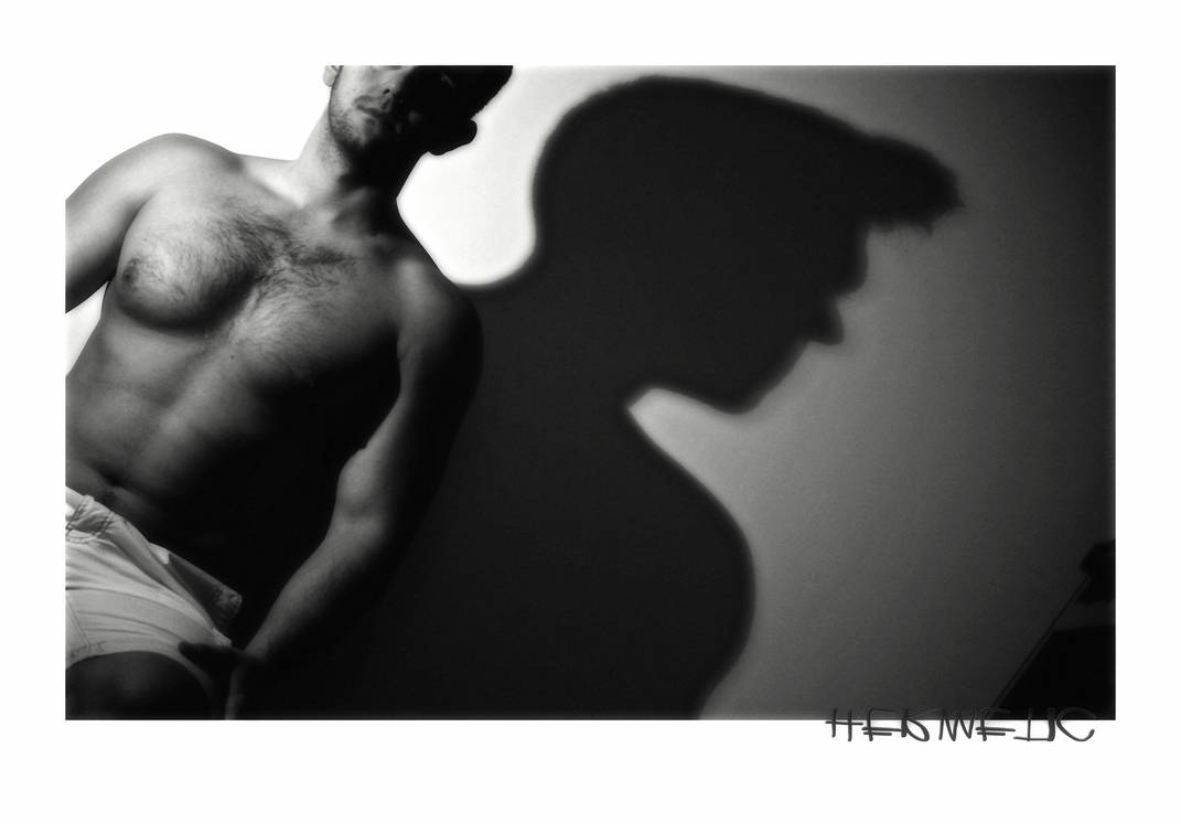 When his shadow is bigger than himself by Hermetic-Wings