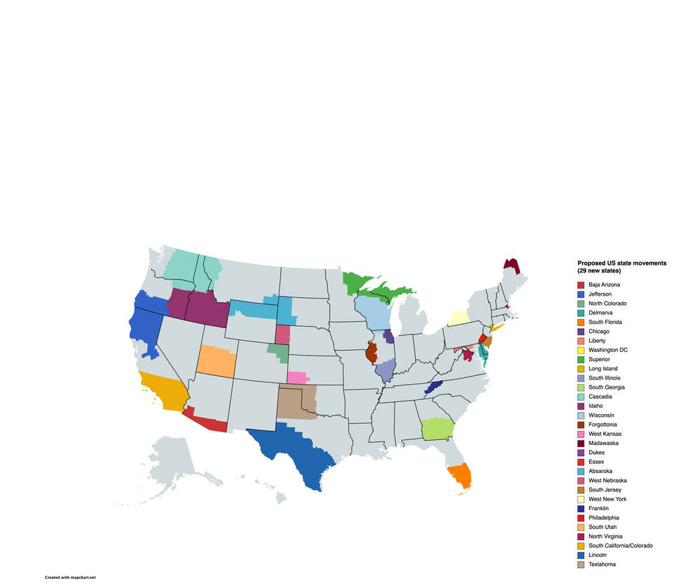 All Proposed US States Ever by yoyoyoyoyyoyoyy44747 on DeviantArt
