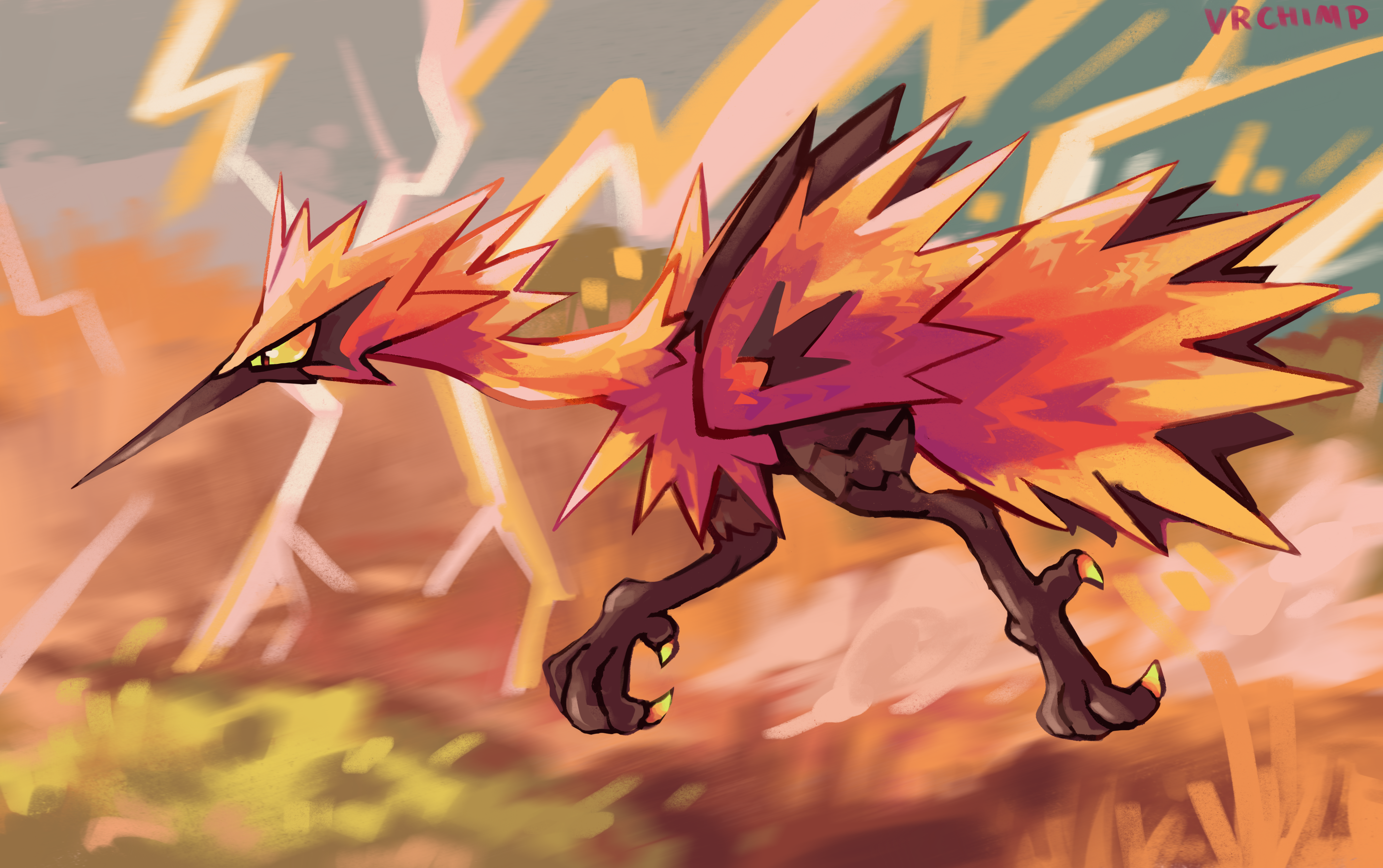 Galarian Articuno, Zapdos, Moltres by Velkss on DeviantArt